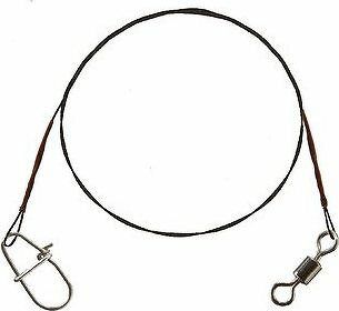 Cormoran 1×7 Wire Leader Swivel and Snap Hook 9 kg 70 cm 2 ks