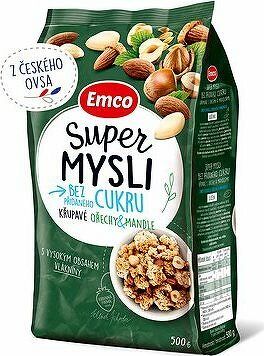 Emco Super mysli bez pridaného cukru orechy a mandle 500 g