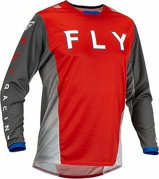 Fly Racing dres Kinetic Kore, 2023 červená/sivá