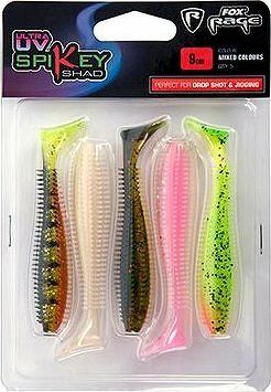 FOX Rage Spikey Shad Ultra UV 9 cm Mixed Colours 5 ks