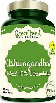 GreenFood Nutrition Ashwagandha Extract 10% Withanolides 90 kapsúl