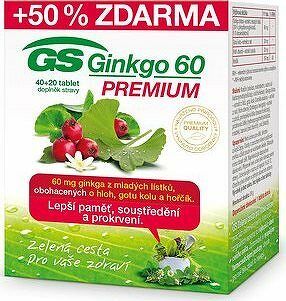 GS Ginkgo 60 Premium tbl. 40 + 20