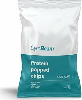 GymBeam Proteínové čipsy 40 g Morská soľ