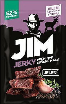 JIM JERKY jelenie s divokým korením 23 g