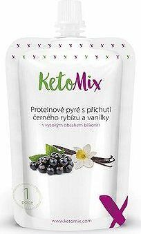 KetoMix Proteínové pyré s príchuťou čiernych ríbezlí a vanilky