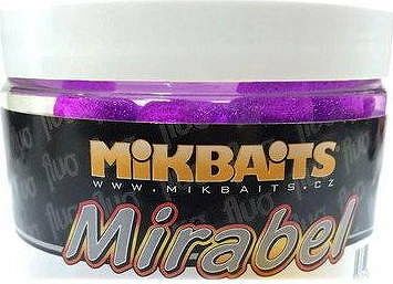 Mikbaits – Mirabel Fluo Boilie Pikantná slivka 12 mm 150 ml