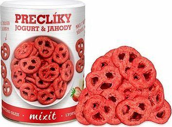 Mixit preclíky – Jogurtová čokoláda s jahodovým prachom