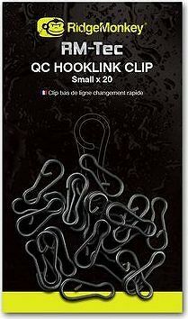 RidgeMonkey RM-Tec Quick Change Hooklink Clip Small 20 ks