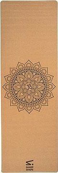 Sharp Shape Cork travel yoga mat Mandala