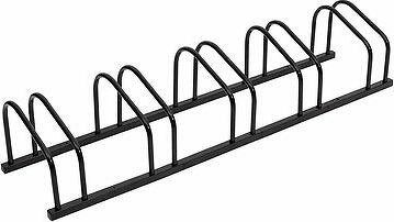 SHUMEE oceľový stojan na 5 bicyklov, čierny