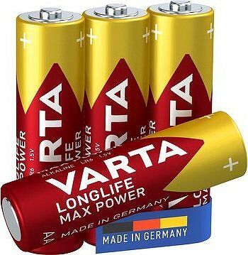 VARTA alkalická batéria Longlife Max Power AA 4 ks